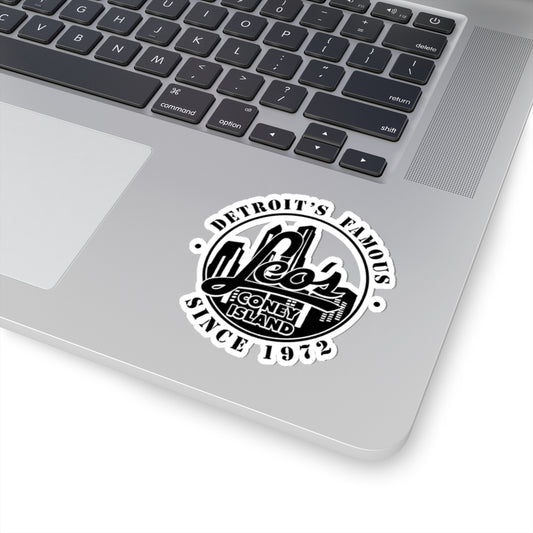 Kiss-Cut Sticker — “Leo’s Coney Island” Detroit Vintage Logo (Since 1972)