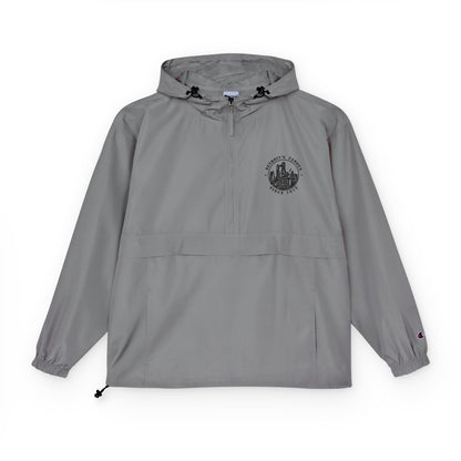 Champion Packable Anorak Jacket — Lightweight Hooded Windbreaker with Chest Crest