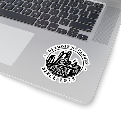 Kiss-Cut Sticker — “Leo’s Coney Island” Detroit Vintage Logo (Since 1972)