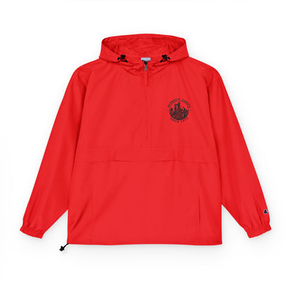 Champion Packable Anorak Jacket — Lightweight Hooded Windbreaker with Chest Crest