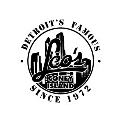 Kiss-Cut Sticker — “Leo’s Coney Island” Detroit Vintage Logo (Since 1972)
