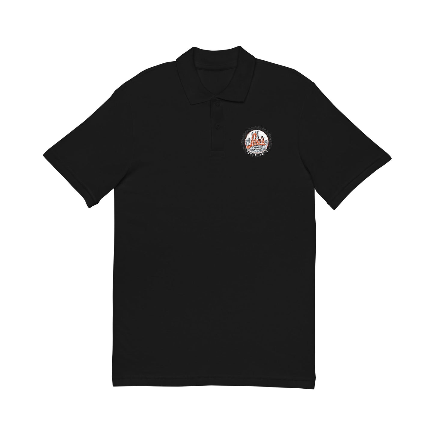 Leo’s Coney Island Floral Skull Polo Shirt | Embroidered Design