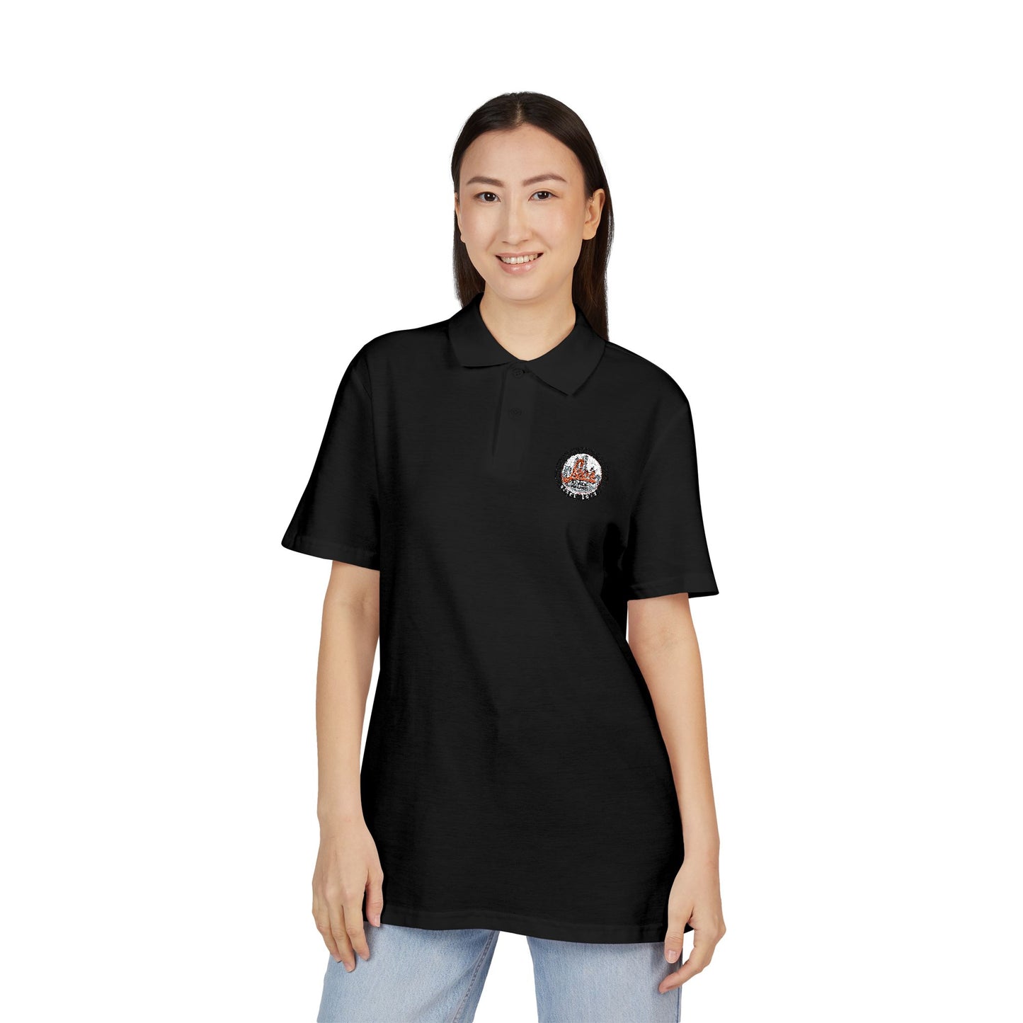 Leo’s Coney Island Floral Skull Polo Shirt | Embroidered Design