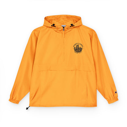 Champion Packable Anorak Jacket — Lightweight Hooded Windbreaker with Chest Crest