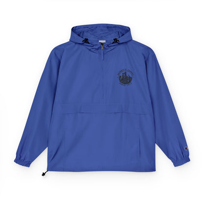 Champion Packable Anorak Jacket — Lightweight Hooded Windbreaker with Chest Crest